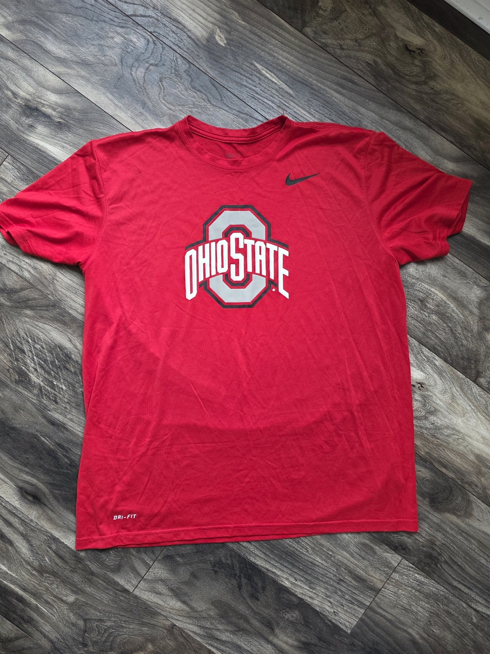 Nike Red Ohio State Logo Short-Sleeve Tee